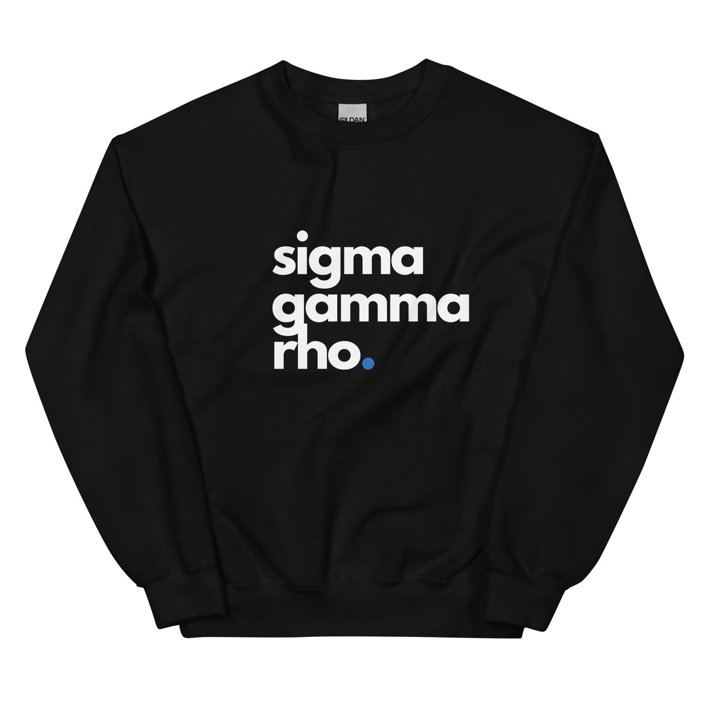 SGRho - Black Sweatshirt, Blue Dot