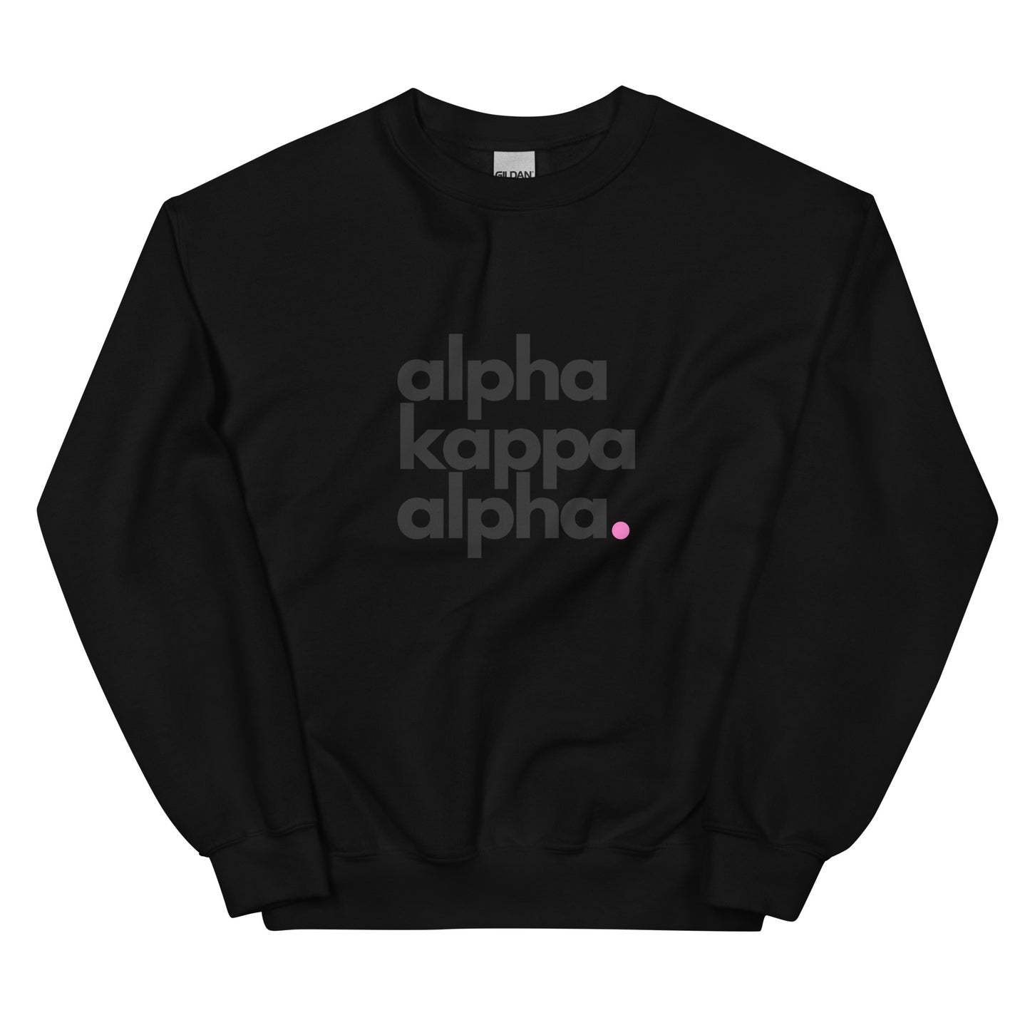 AKA - White Sweatshirt, Pink Dot