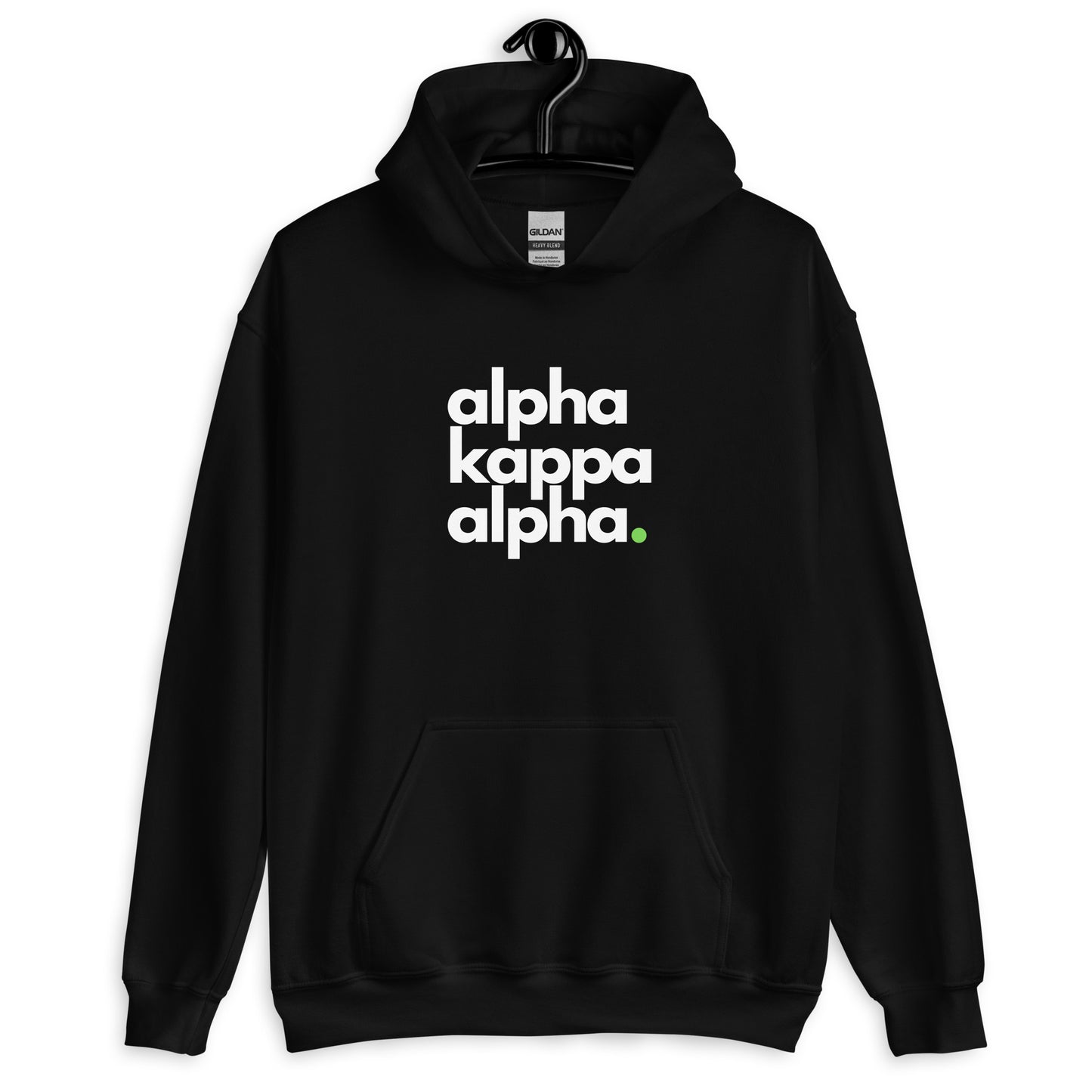 AKA - Black Hoodie, Green Dot