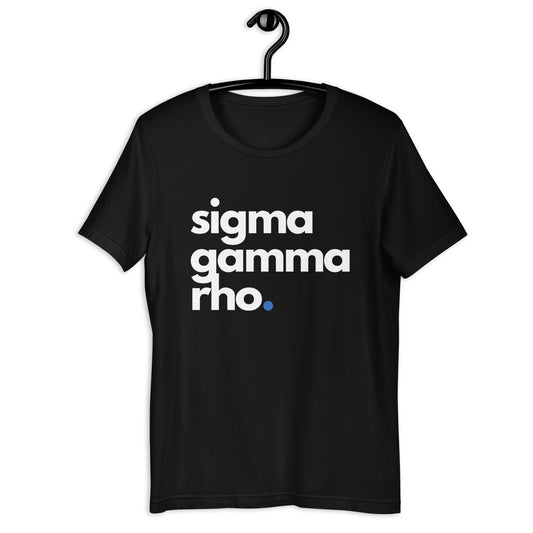 SGRho - Black Tee, Blue Dot