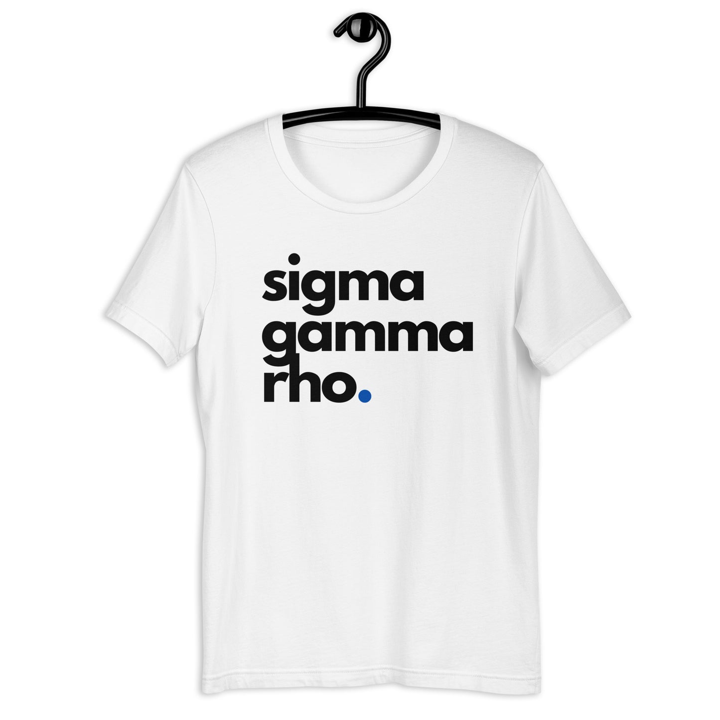 SGRho - White Tee, Blue Dot